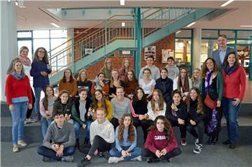 Die deutschen und spanischen Schüler freuen sich schon auf ihre gemeinsame Woche in Olfen.