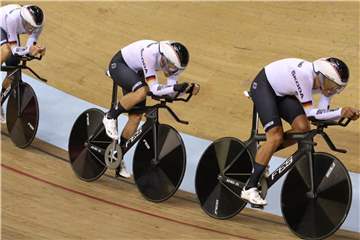 Die deutschen Verfolger-Männer verloren das Duell um Bronze. Foto: John Walton/PA Wire