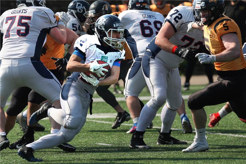 Dortmund Giants starten in die Oberliga-Saison und setzen künftig vermehrt aufs Laufspiel Die Dortmund Giants wollen in der am Sonntag startenden Saison mehr aufs Laufspiel setzen.