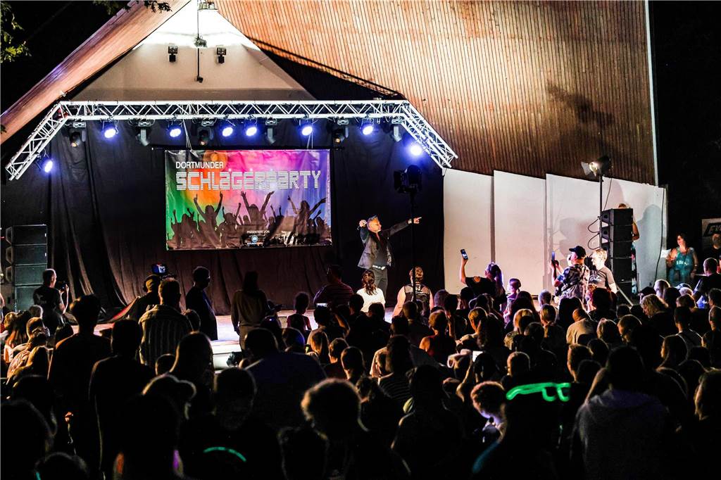 Die Dortmunder Schlagerparty war Teil des Lichterfestes.