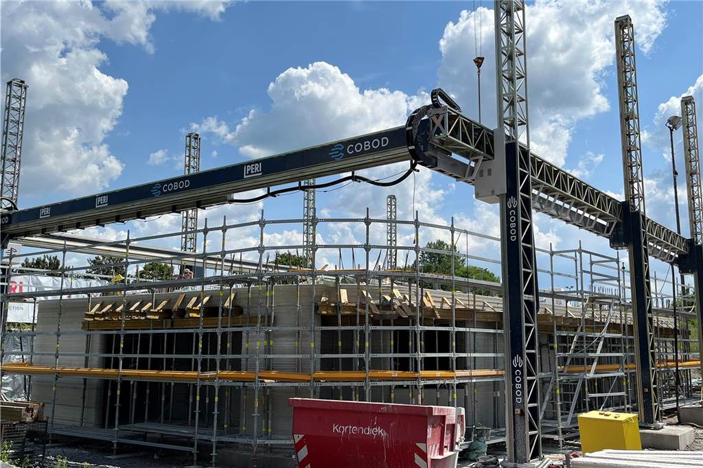 3D-Drucker in Capelle ruhen nur kurz: Erdgeschoss ist bereits fertig Die Druckarbeiten werden ab Dienstag (20. Juni) im Obergeschoss fortgesetzt.