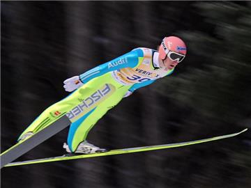 Die DSV-Adler um Severin Freund verpassten in Oberstdorf das Podest. Foto: Marc Müller