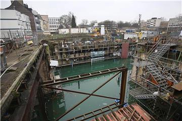 Die Einsturzstelle des Stadtarchivs neun Jahre danach. Foto: Oliver Berg