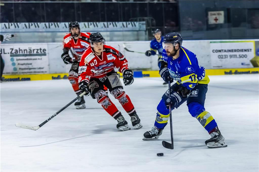 Die Eisadler Dortmund haben am Samstagabend mit 0:3 gegen die Ratinger Ice Aliens verloren.