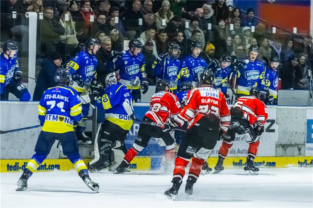 Die Eisadler Dortmund haben am Samstagabend mit 0:3 gegen die Ratinger Ice Aliens verloren.