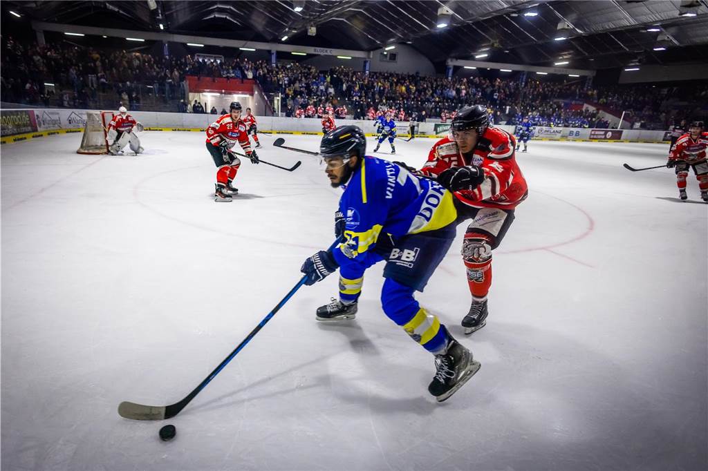 Die Eisadler Dortmund haben am Samstagabend mit 0:3 gegen die Ratinger Ice Aliens verloren.