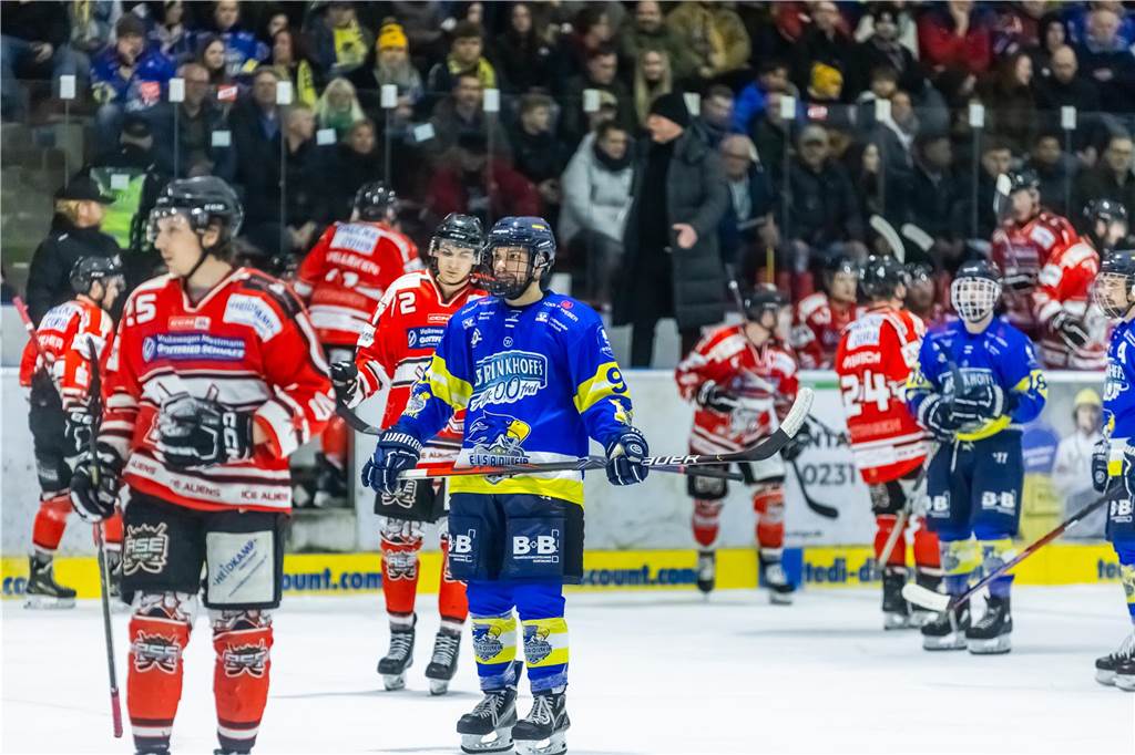 Die Eisadler Dortmund haben am Samstagabend mit 0:3 gegen die Ratinger Ice Aliens verloren.