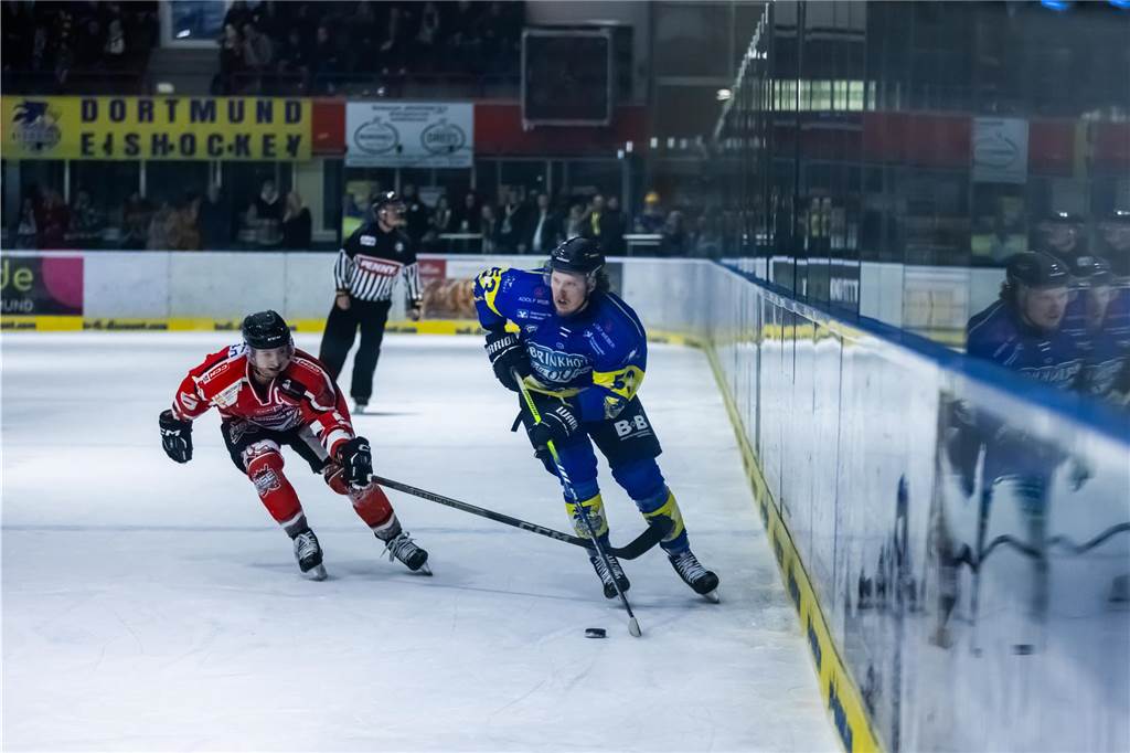 Die Eisadler Dortmund haben am Samstagabend mit 0:3 gegen die Ratinger Ice Aliens verloren.