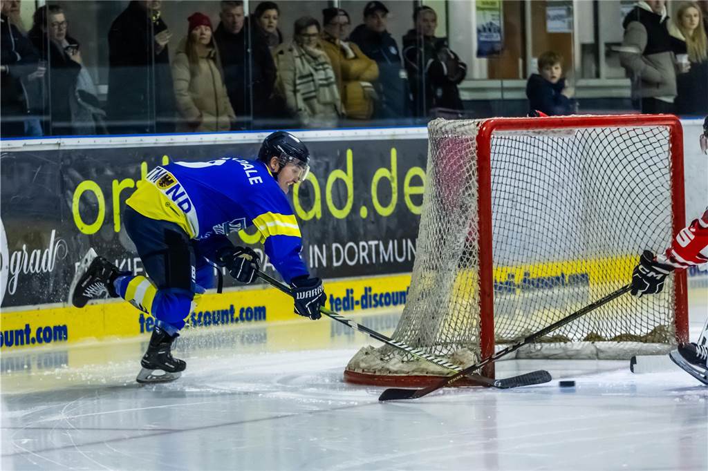 Die Eisadler Dortmund haben am Samstagabend mit 0:3 gegen die Ratinger Ice Aliens verloren.