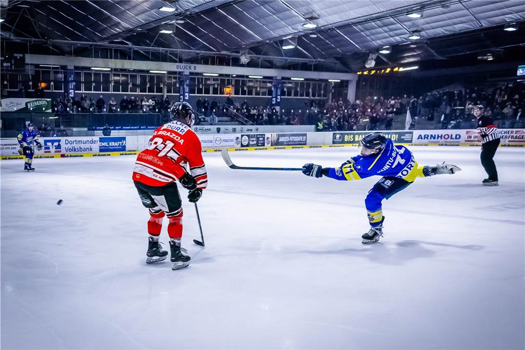 Die Eisadler Dortmund haben am Samstagabend mit 0:3 gegen die Ratinger Ice Aliens verloren.
