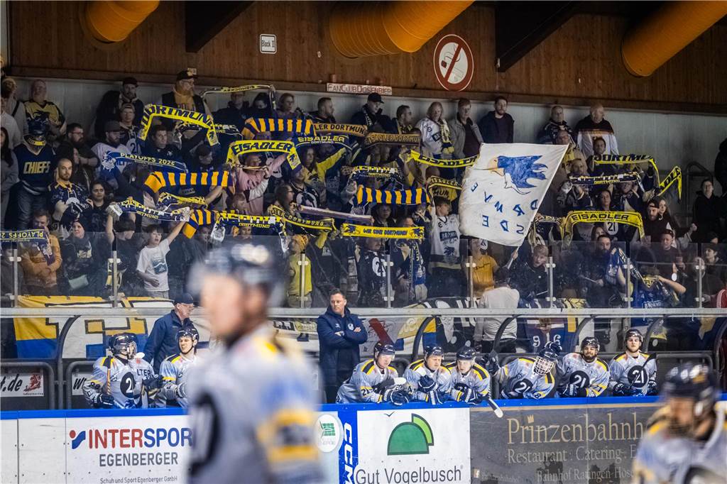 Die Eisadler Dortmund haben am Sonntag überraschend deutlich mit 1:5 bei den Ratinger Ice Aliens verloren.