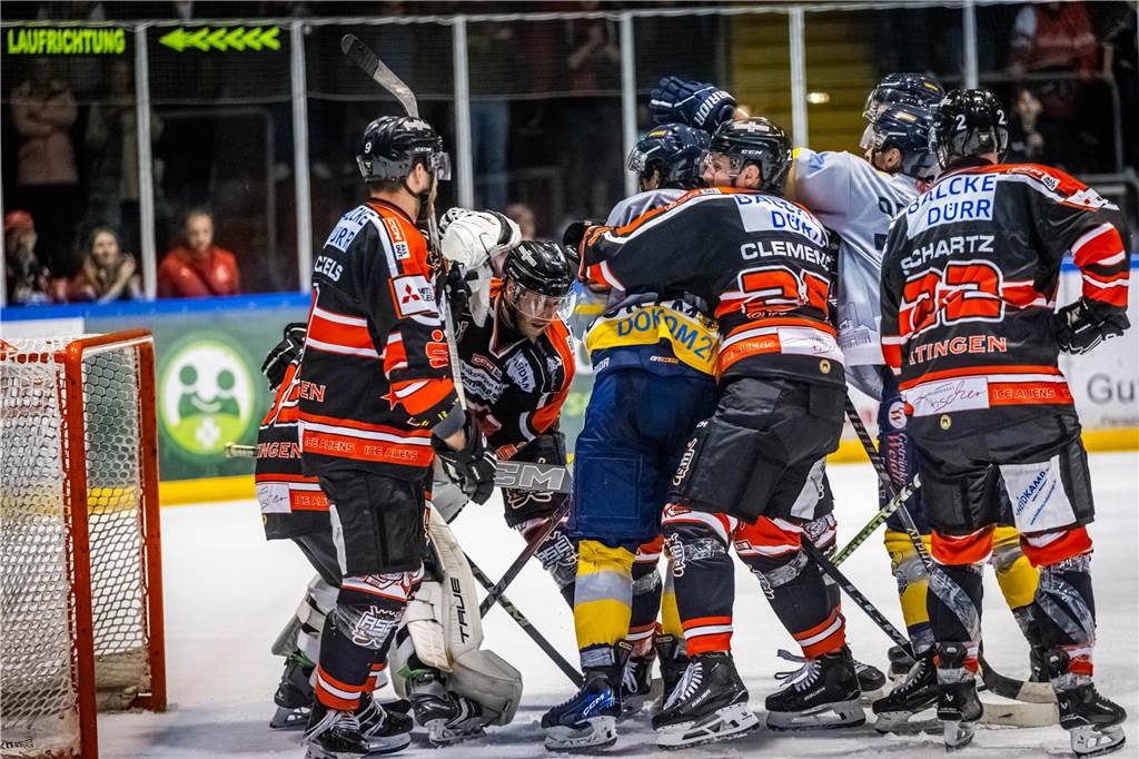 Die Eisadler Dortmund haben am Sonntag überraschend deutlich mit 1:5 bei den Ratinger Ice Aliens verloren.