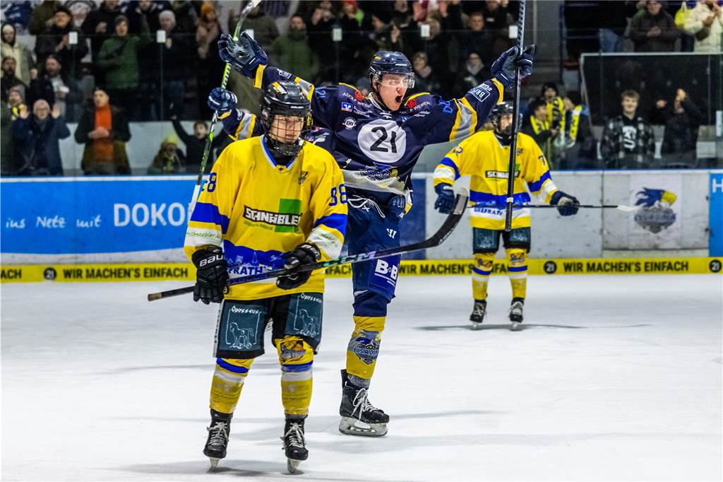 Die Eisadler Dortmund haben vor über 2000 Zuschauern am Freitagabend die Grefrather EG besiegt und starten mit Rückenwind aus 14 Siegen in Serie in die Playoffs.