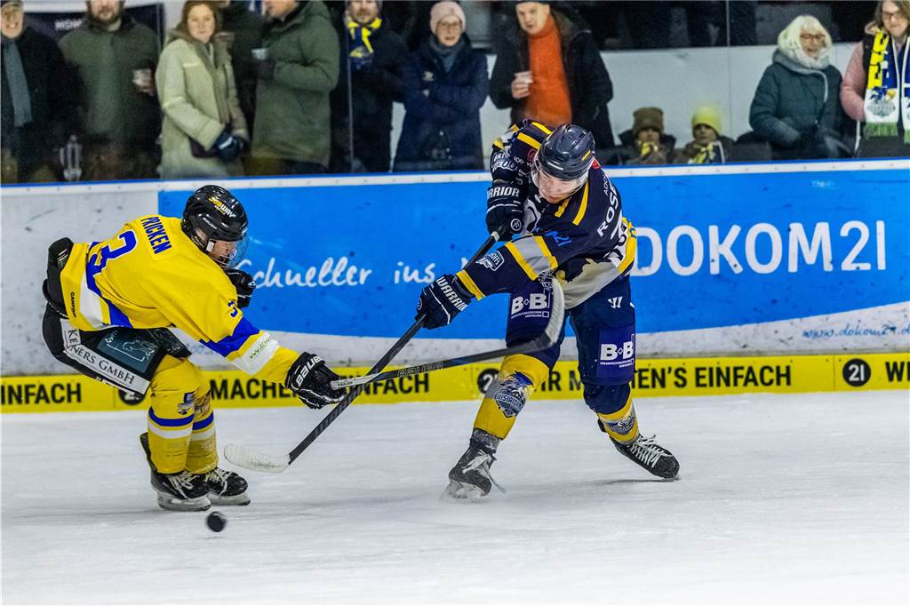 Die Eisadler Dortmund haben vor über 2000 Zuschauern am Freitagabend die Grefrather EG besiegt und starten mit Rückenwind aus 14 Siegen in Serie in die Playoffs.