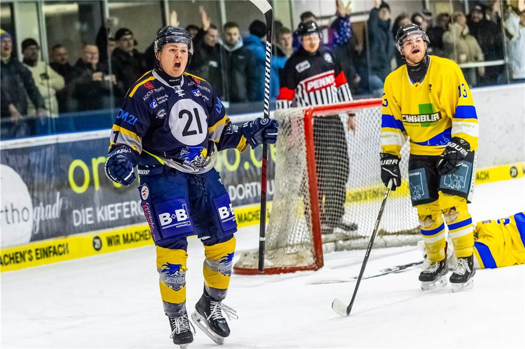 Die Eisadler Dortmund haben vor über 2000 Zuschauern am Freitagabend die Grefrather EG besiegt und starten mit Rückenwind aus 14 Siegen in Serie in die Playoffs.