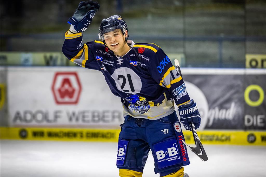 Die Eisadler Dortmund haben vor über 2000 Zuschauern am Freitagabend die Grefrather EG besiegt und starten mit Rückenwind aus 14 Siegen in Serie in die Playoffs.