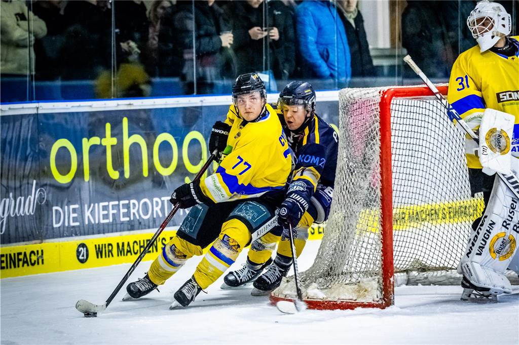 Die Eisadler Dortmund haben vor über 2000 Zuschauern am Freitagabend die Grefrather EG besiegt und starten mit Rückenwind aus 14 Siegen in Serie in die Playoffs.