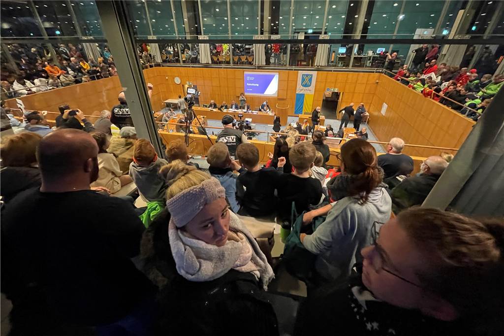 Der Ratsaal am 24.11. in Castrop-Rauxel.
