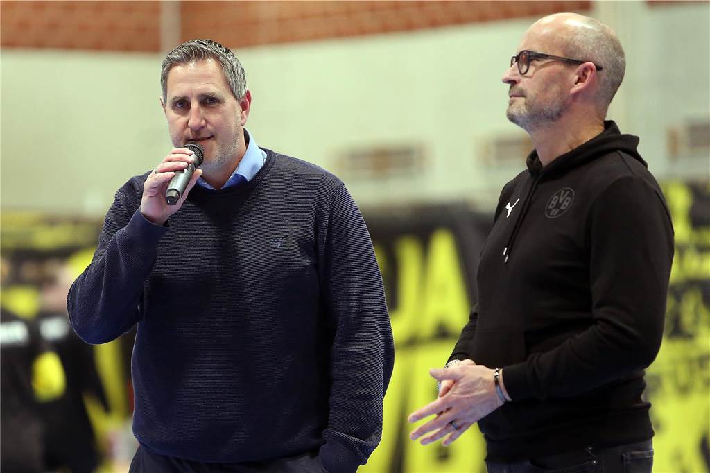 Die enge Zusammenarbeit zwischen Andreas Kuno, dem Sportlichen Leiter des BVB, sowie Rupert Thiele funktioniert.