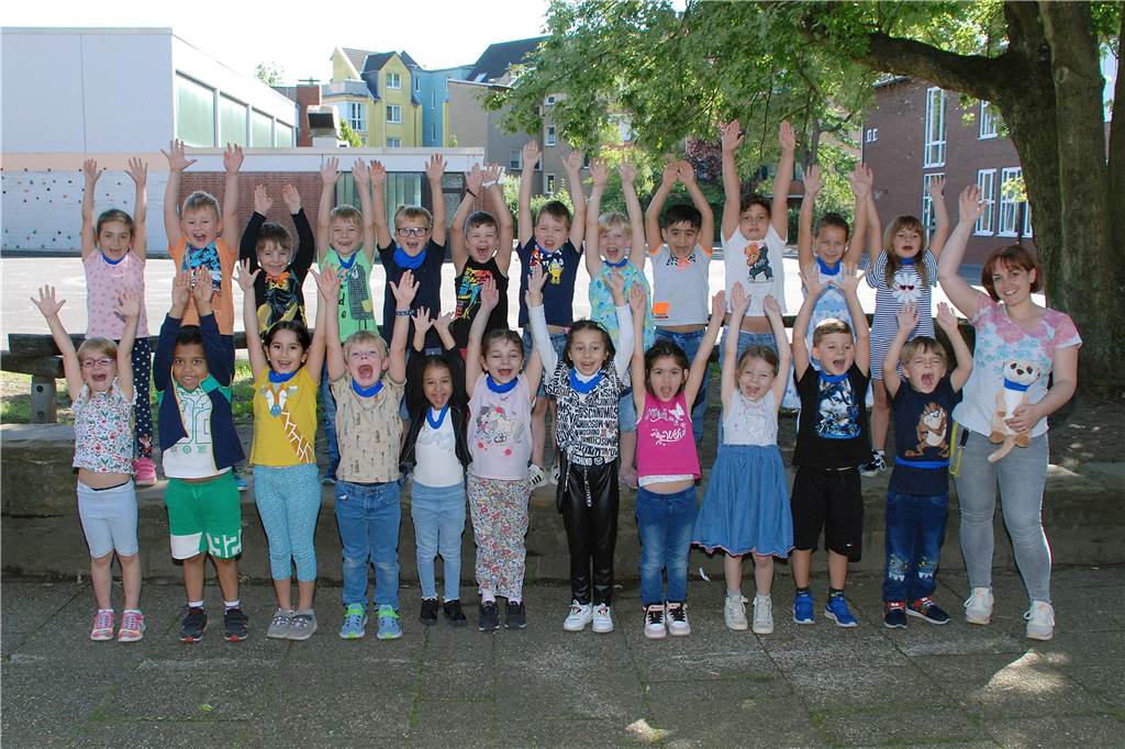 Die Erdmännchen-Klasse 1A an der Erich-Kästner-Schule besuchen 26 Mädchen und Jungen.