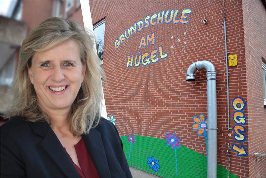 Die Erste Beigeordnete der Stadt, Regina Kleff, freut sich über die Schulerweiterung.