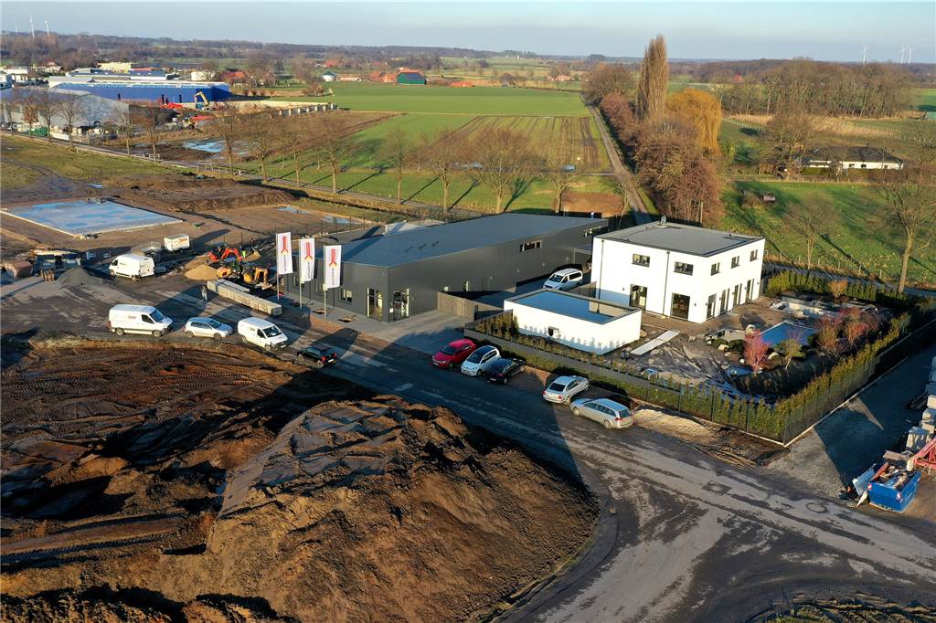 Große Nachfrage nach Gewerbeflächen stellt Stadt Olfen vor ein Problem Die ersten Betriebe haben bereits ihren neuen Standort im Olfener Gewerbegebiet bezogen, andere sind hingegen erst bei der Bodenplatte.