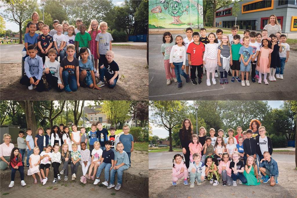 Die Erstklässlerinnen und Erstklässler der Dietrich-Bonhoeffer-Grundschule