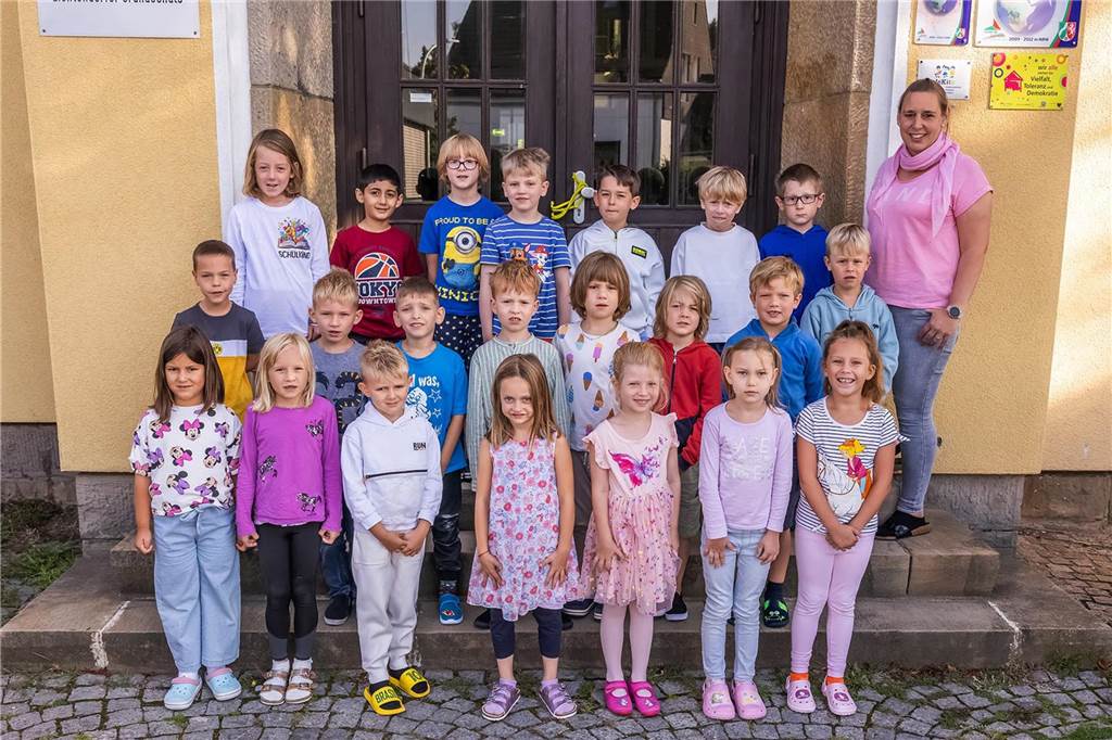 Die Erstklässlerinnen und Erstklässler der Lichtendorfer-Grundschule am Standort Bodieckstraße
