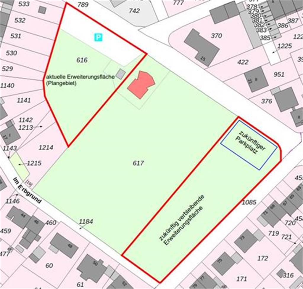 Teile des Erler Friedhofes sollen Bauland werden Die Erweiterungsfläche des Erler Friedhofes nordwestlich könnte Bauland werden.