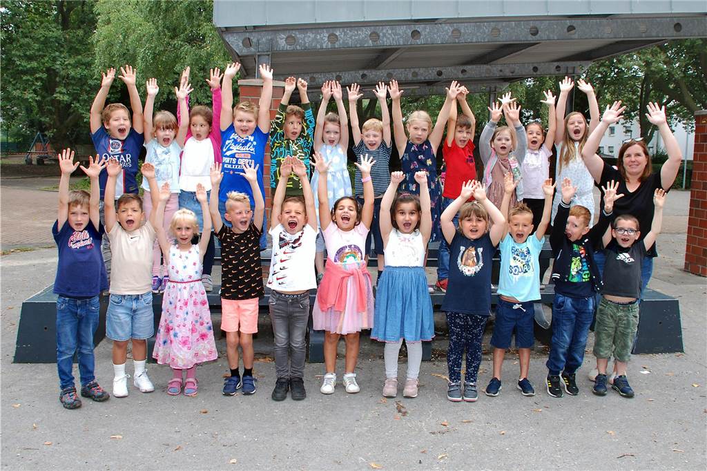 Die Eulen-Klasse 1D an der Marktschule besuchen 26 Kinder. Klassenlehrerin ist Sandra Brouwer.