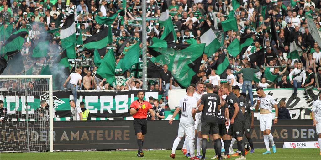 Castrop-Rauxeler war mittendrin im Westfalenpokal-Endspiel Die Fans des SC Preußen Münster sorgten für viel Stimmung im Westfalenpokal-Endspiel ihres Teams gegen den SV Rödinghausen. In der Partie spielte ein Castrop-Rauxeler eine wichtige Rolle.