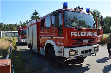 Die Feuerwehr war mit viel Personal in Richtung Borkenberge unterwegs.