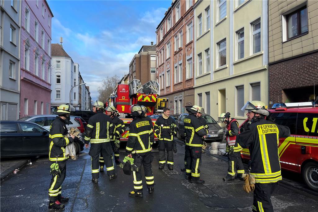 Brand in der Nordstadt: Feuerwehr beendet Einsatz nach 17 Stunden Die Feuerwehr war mit vielen Einsatzkräften vor Ort. Auch Mitarbeiter des Technischen Hilfswerk wurden hinzugezogen.