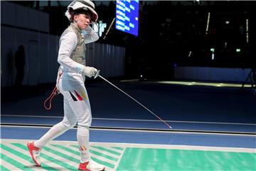 Die Florettfechterinnen um Anne Sauer (im Bild) verpassen beim Teamwettbewerb in Novi Sad EM-Bronze. Foto: Jan Woitas