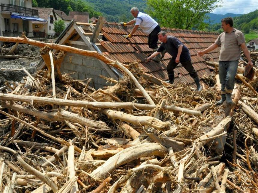 Hochwasser auf dem Balkan geht zurück Die Flutkatastrophe gilt als die schwerste in der Region seit Beginn der Aufzeichnungen. Foto: Stringer