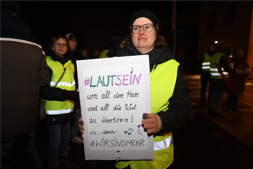 Demonstrantin