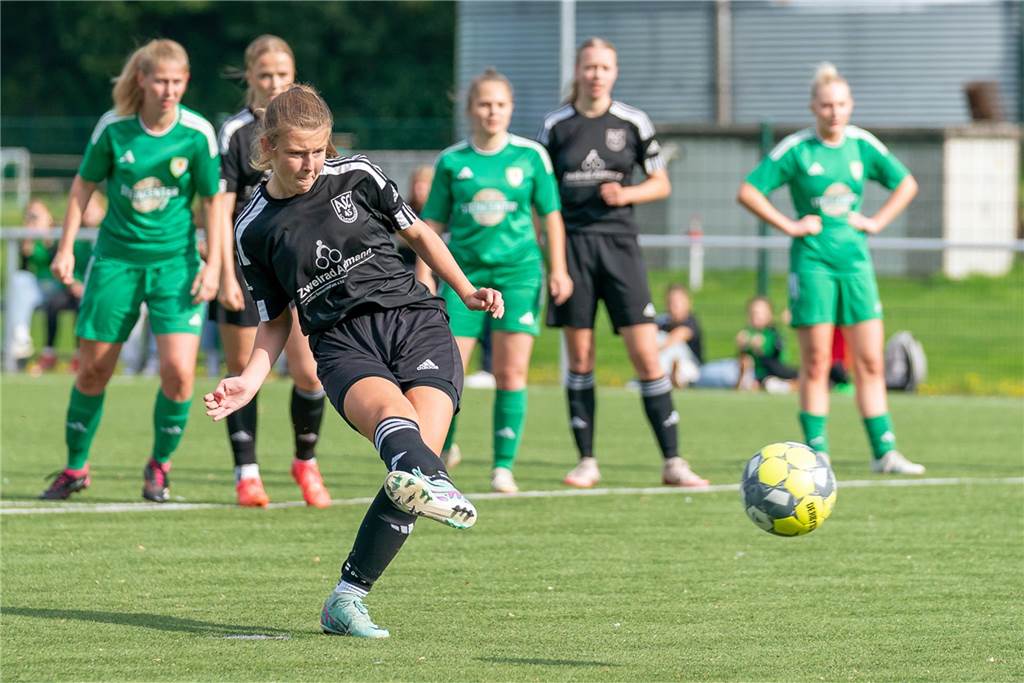 Erster Absteiger der Landesliga steht fest Die Frauen des ASC Schöppingen um Nele Bücker blicken auf nunmehr fünf Punkte Vorsprung aufs Tabellenende.