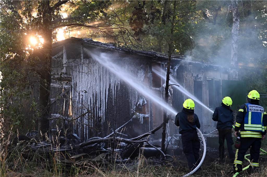 Die Freiwilligen aus Alt-Marl, Lenkerbeck und Hamm unterstützten die Hauptwache.
