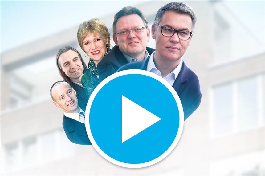„Rennen ums Rathaus“: Verfolgen Sie die große Diskussion der OB-Kandidaten im Video-Stream Die fünf aussichtsreichsten Kandidaten stellen sich der Diskussion: Michael Kauch (FDP), Daniela Schneckenburger (Grüne), Thomas Westphal (SPD), Andreas Hollstein (CDU) und Utz Kowalewski (Linke, v.l.).