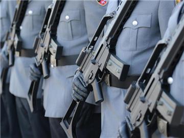 Die G36-Gewehre von Heckler & Koch. Foto: Patrick Seeger/Archiv