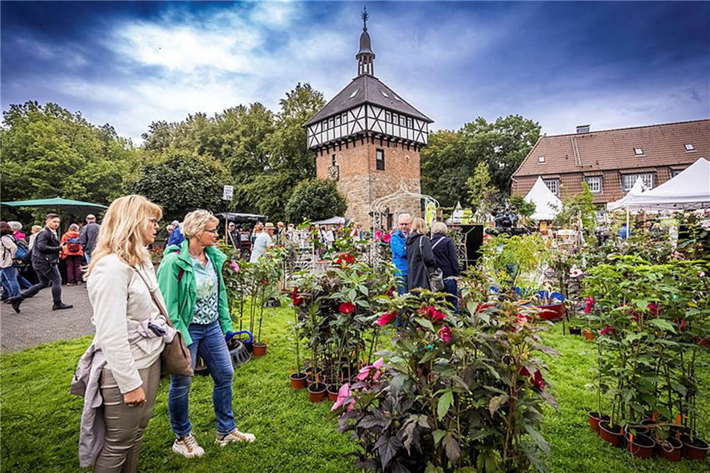 Die Gartenflair auf Schloss Bodelschwingh findet 2023 zum zehnten Mal statt.