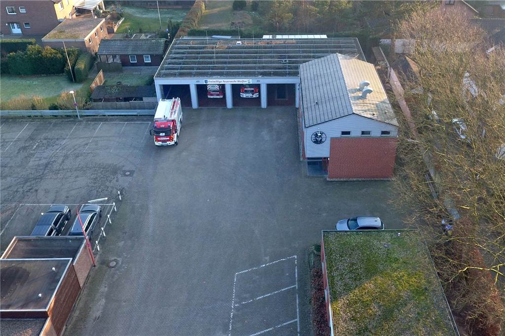 Zwei neue Standorte für Notfall-Infopunkte in Dorsten Gerätehaus der Feuerwehr Wulfen an der Dülmener Straße.