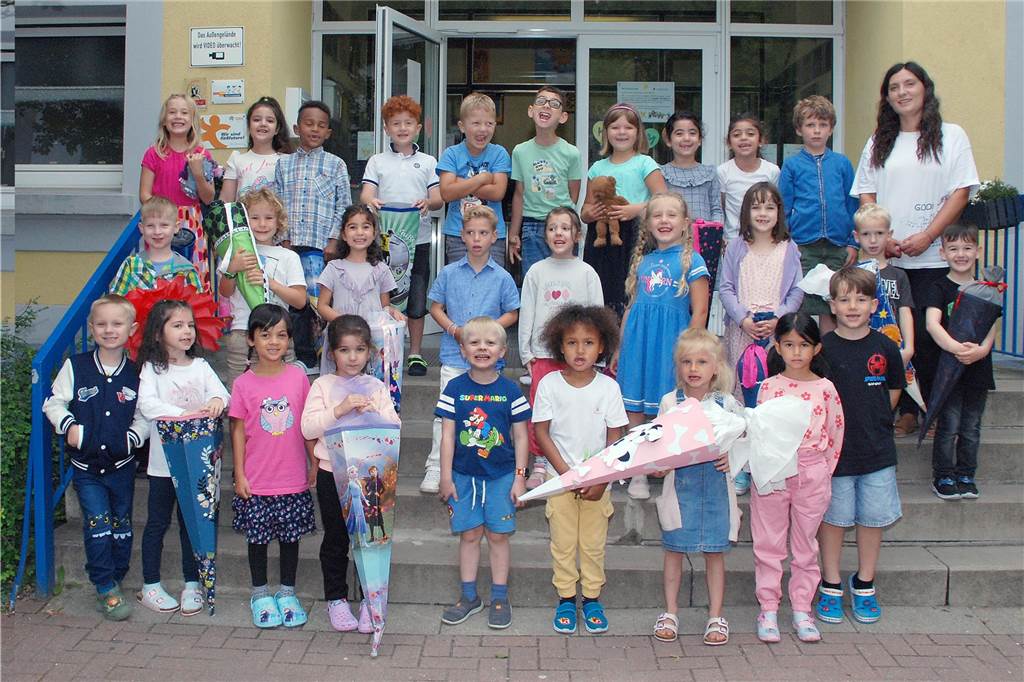 Die Giraffen-Klasse 1B an der Wilhelmschule besuchen 29 Kinder. Klassenlehrerin ist Gülcan Yigit.
