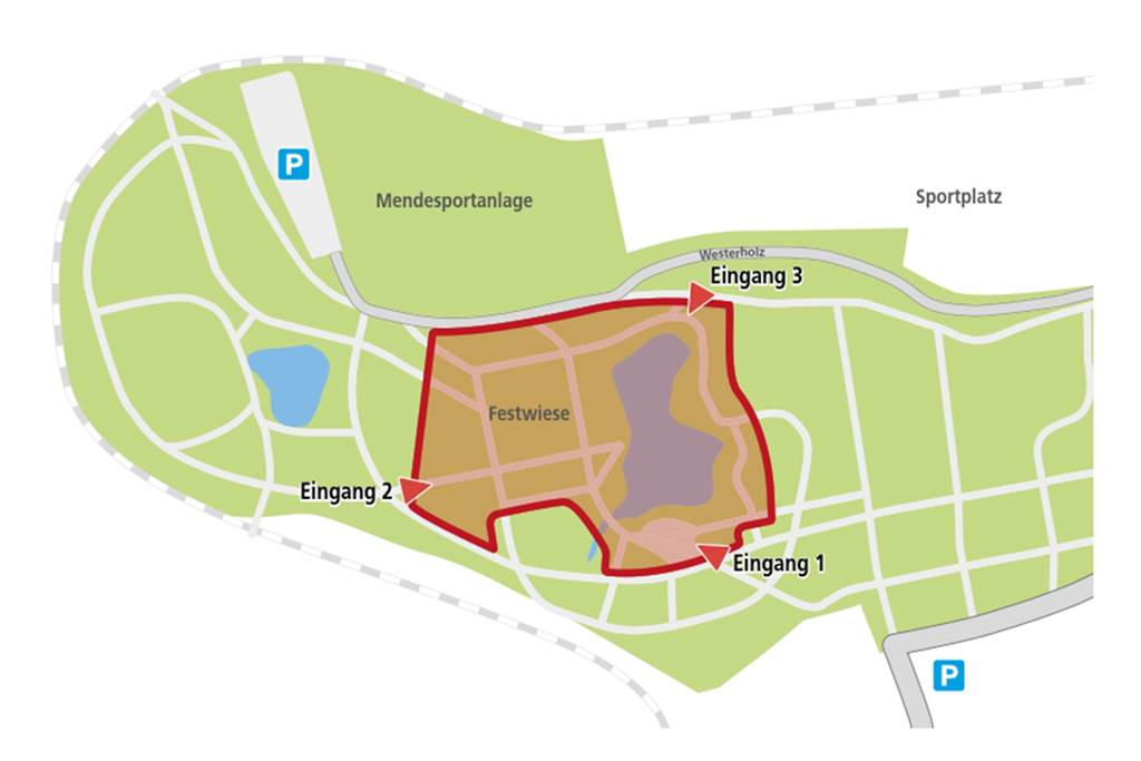 Lichterweihnachtsmarkts im Fredenbaum öffnet mit neuem Konzept Die Grafik zeigt: Hier wird der Lichter-Weihnachtsmarkt im Fredenbaumpark aufgebaut.