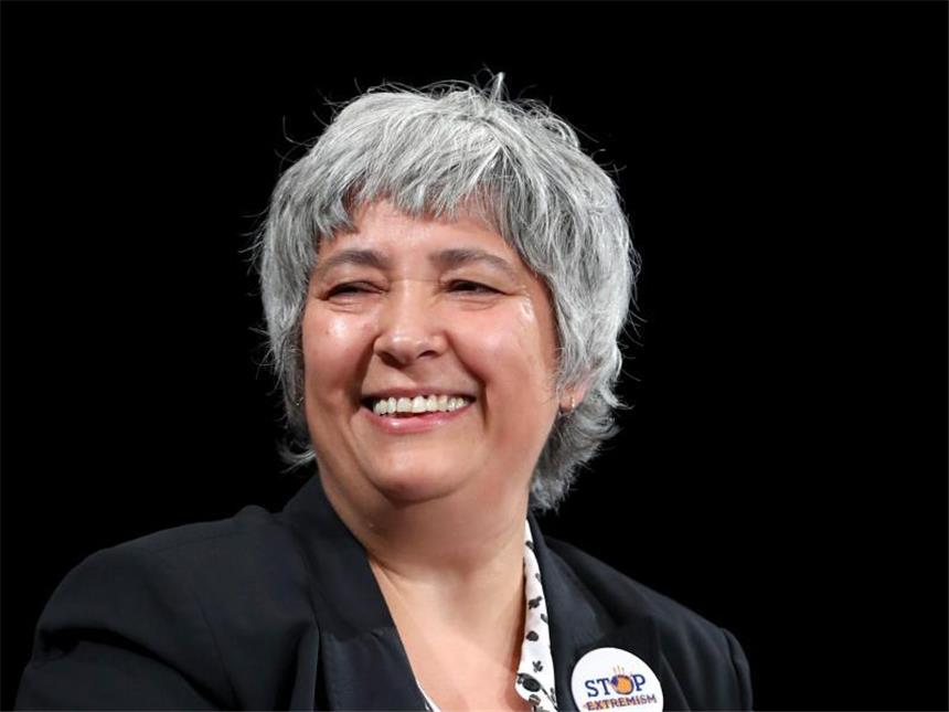 Die Gründerin und Imamin der liberalen Ibn-Rushd-Goethe-Moschee in Berlin, Seyran Ates, beim Erlanger Poetenfest. Foto: Daniel Karmann