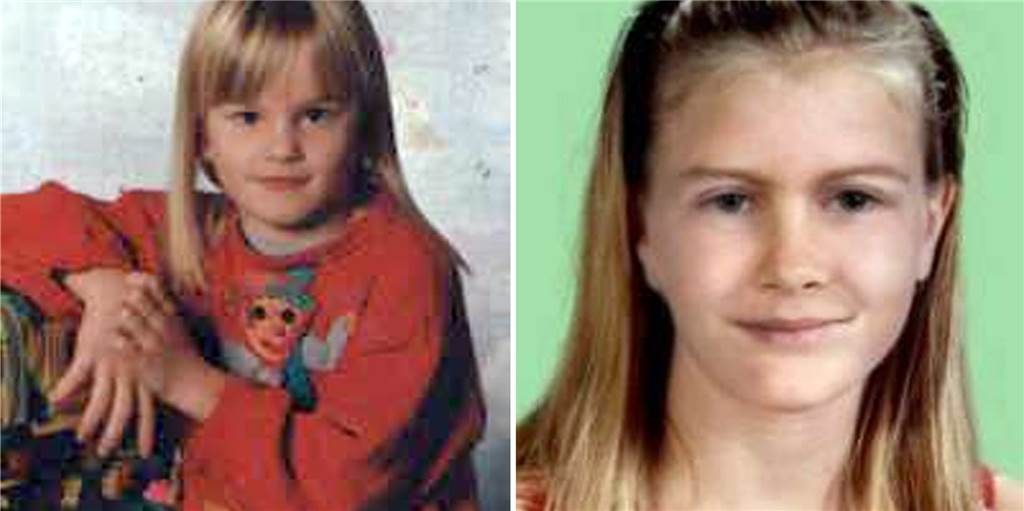 Mehr als 300 Kinder in NRW vermisst – Deborah (8) ist seit 1996 spurlos verschwunden Die Handouts der Polizei zeigen die achtjährige Deborah Sassen (l), die 1996 spurlos verschwand. Die Computeranimation (r) zeigte 2006, wie die Schülerin zehn Jahre später aussehen könnte. Inzwischen sind weitere 16 Jahre vergangen.