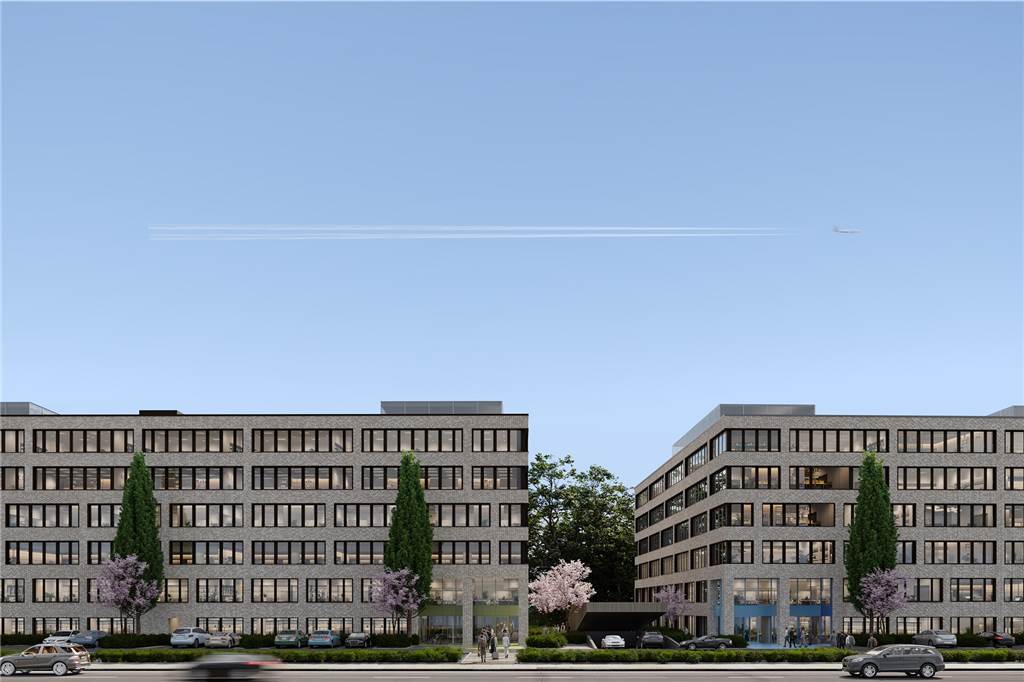 Metropole-Ruhr-Chefin freut sich auf „Dortmunder Diamanten“ auf Europas größter Immobilienmesse Die Harpen Immobilien GmbH entwickelt unter dem Namen "SKOffice" diese Büroimmobilie auf der Stadtkrone Ost. Es entstehen zwei sechsgeschossige Gebäude.