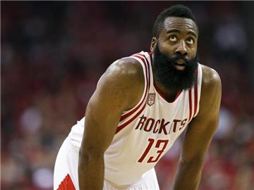 Die Houston Rockets um Superstar James Harden stehen zum Verkauf. Foto: Eric Christian Smith