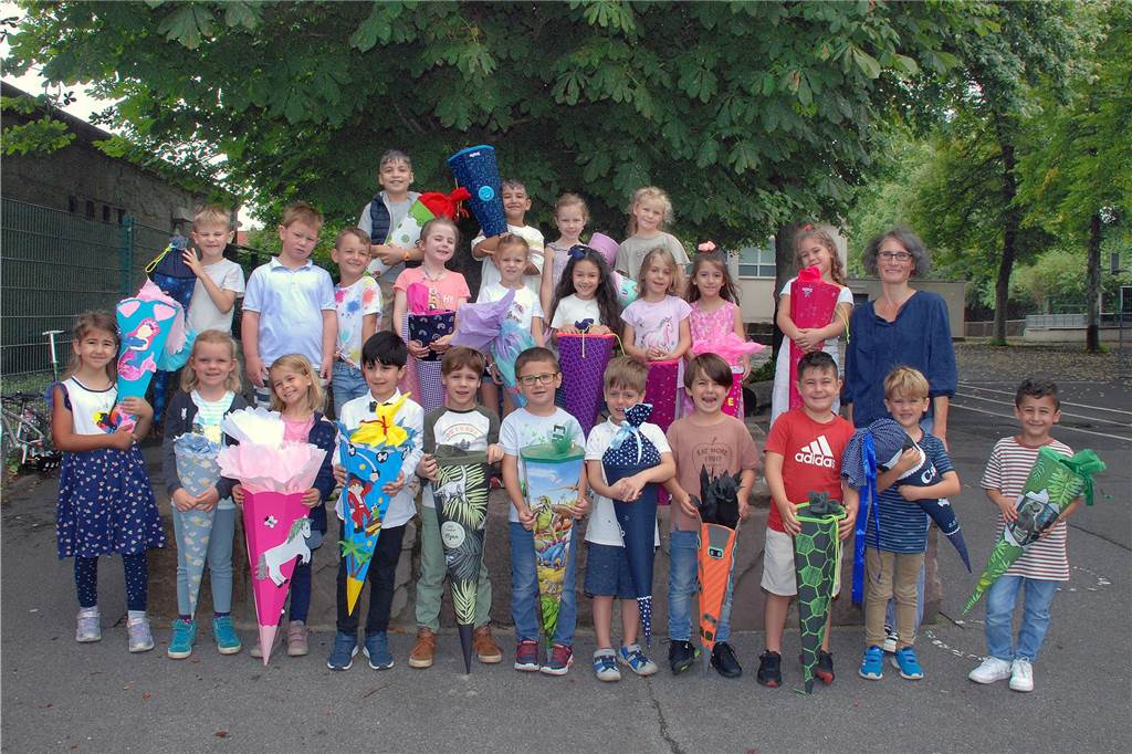 Die Käuzchen-Klasse 1B an der Elisabethschule besuchen 24 Mädchen und Jungen. Klassenlehrerin ist Anja Ast..
