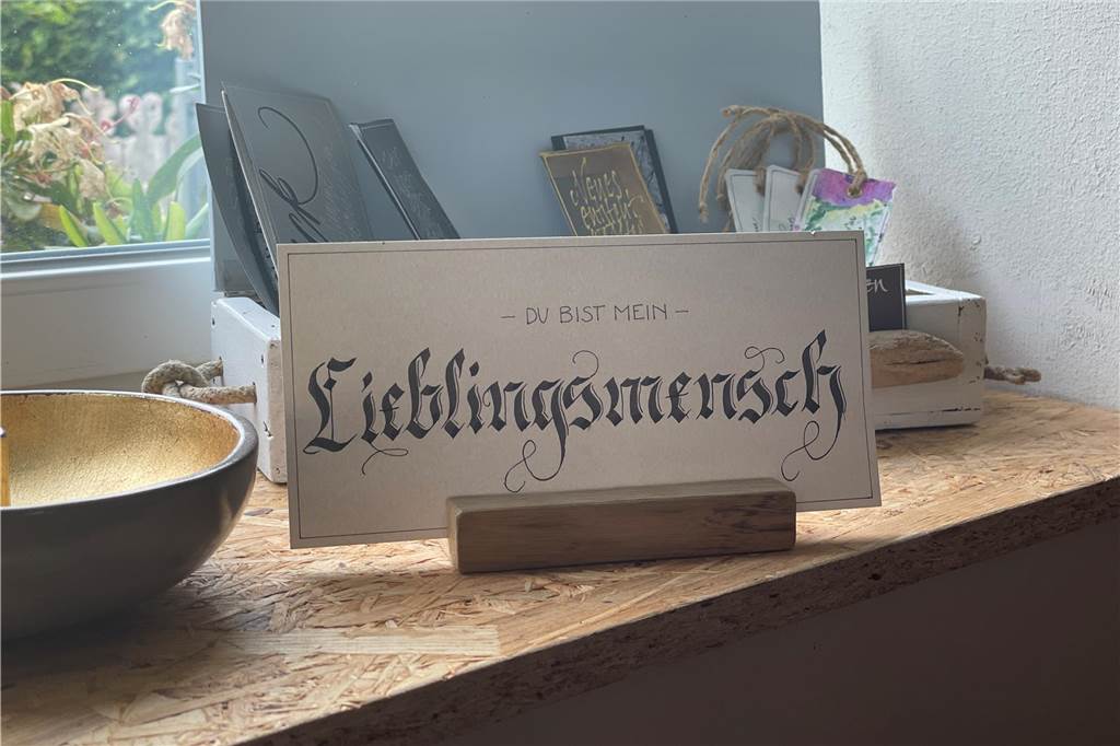 Die Karten sind alle handgeschrieben - nichts ist gedruckt.